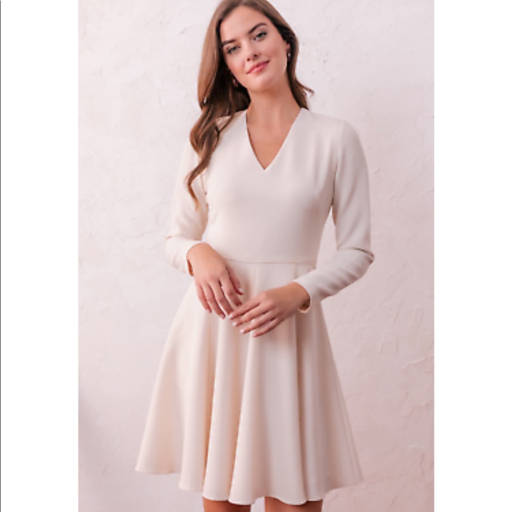 Gal Meets Glam v neck a line dress 00
